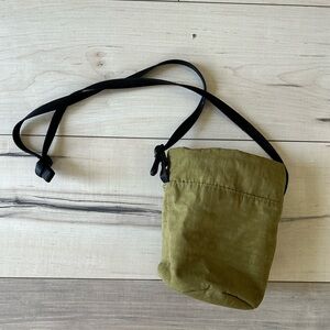 Baggu mini bucket bag in army green